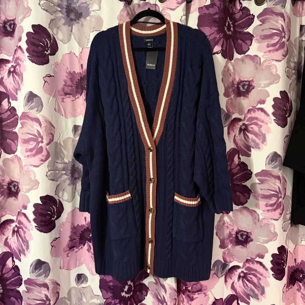 Torrid Button Front Boyfriend Cardigan